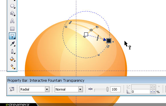 Interactive Transparency Tool در CorelDraw
