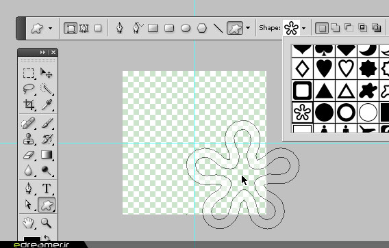 Custom Shape Tool در فتوشاپ